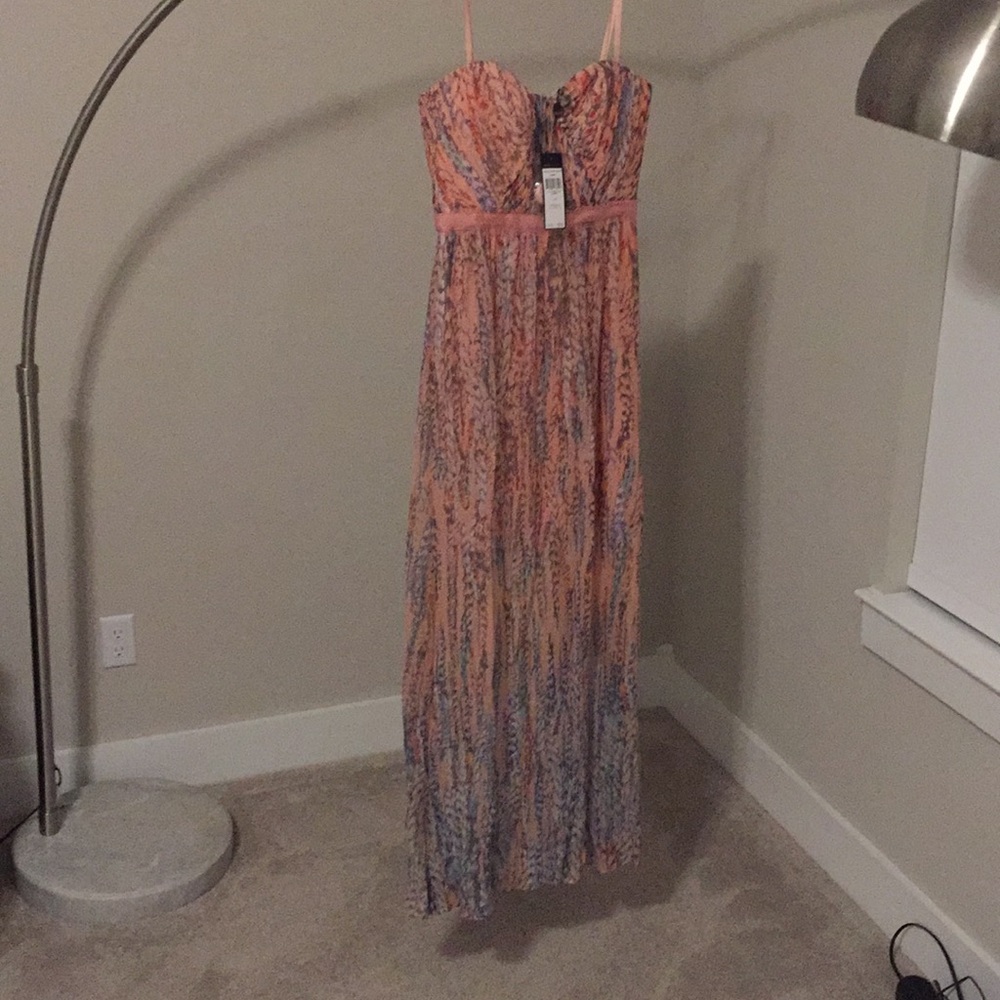 BCBG MZXAZRIA NWT evening gown. Pink clay color